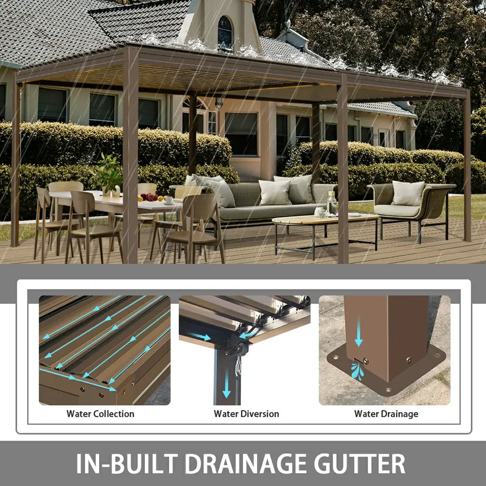 Metal Louvered Pergola