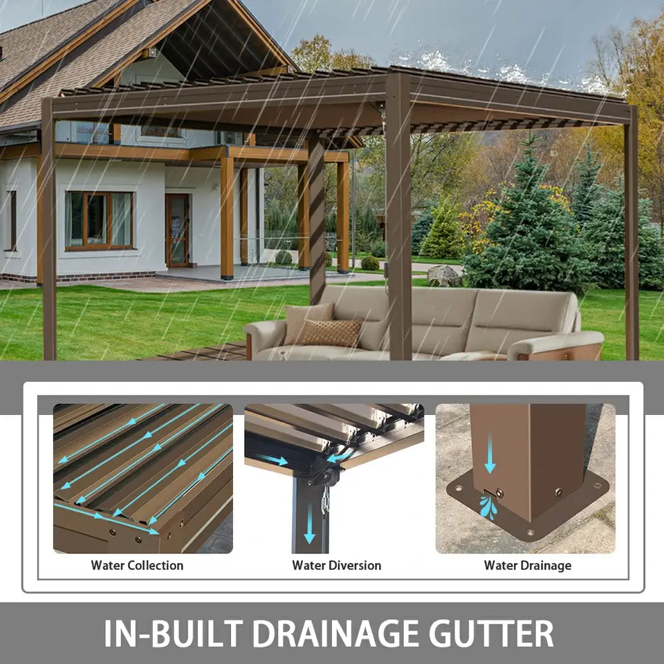 Metal Louvered Pergola