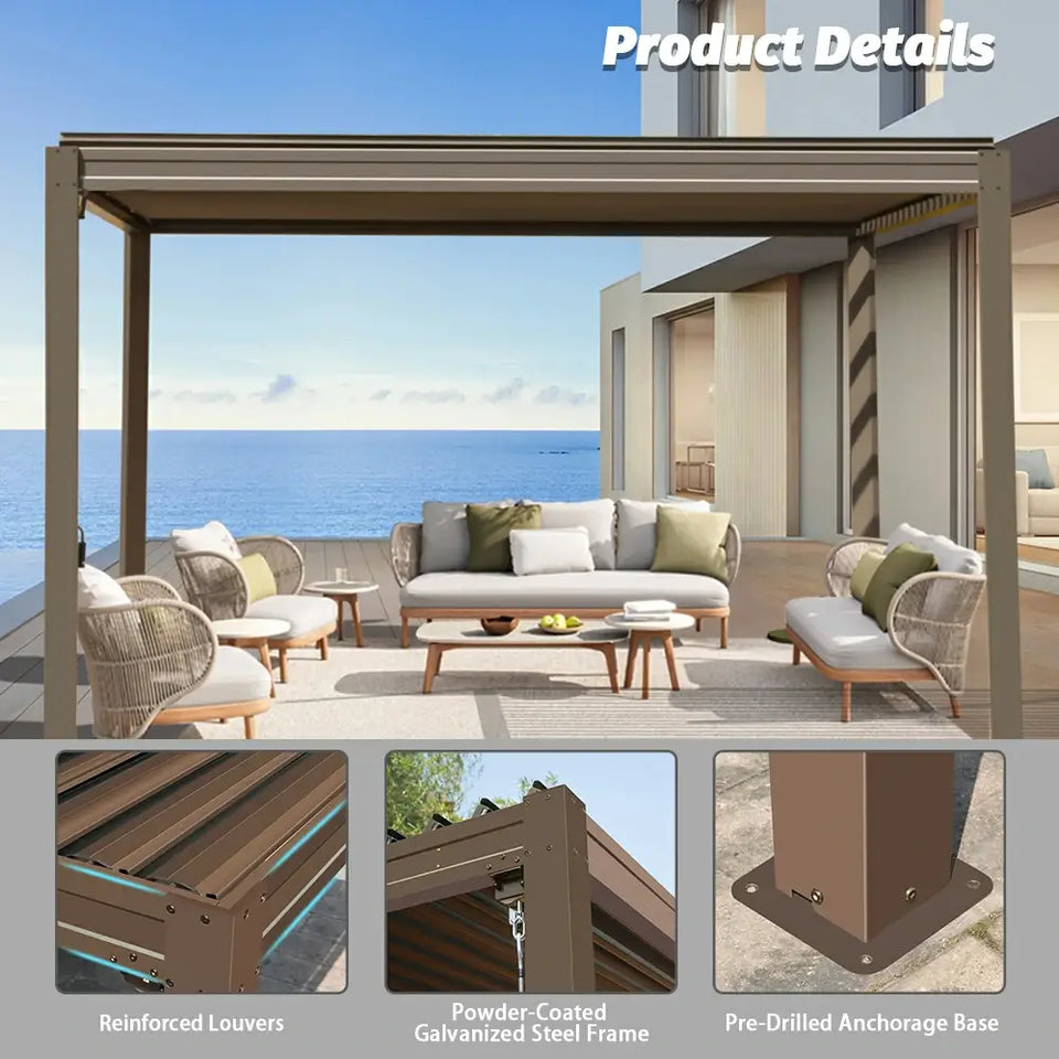 Metal Louvered Pergola