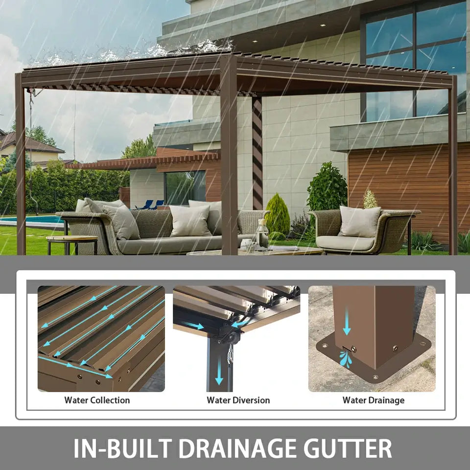 Metal Louvered Pergola