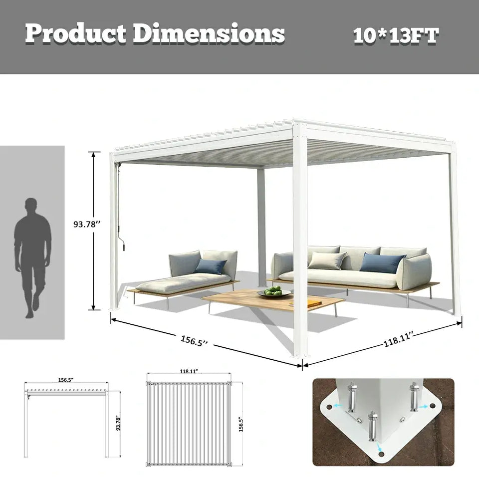Metal Louvered Pergola