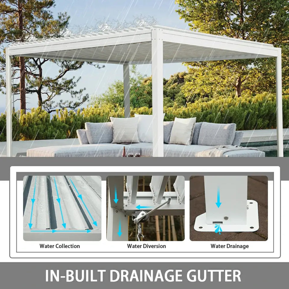 Metal Louvered Pergola