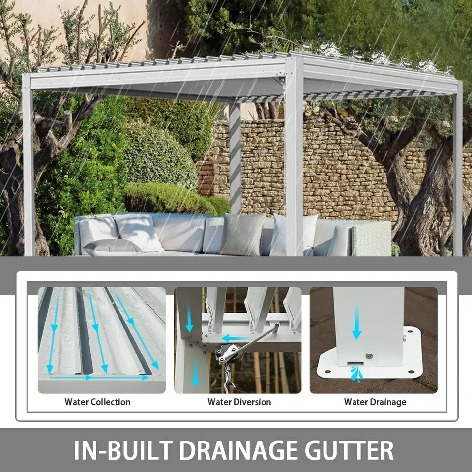 Metal Louvered Pergola