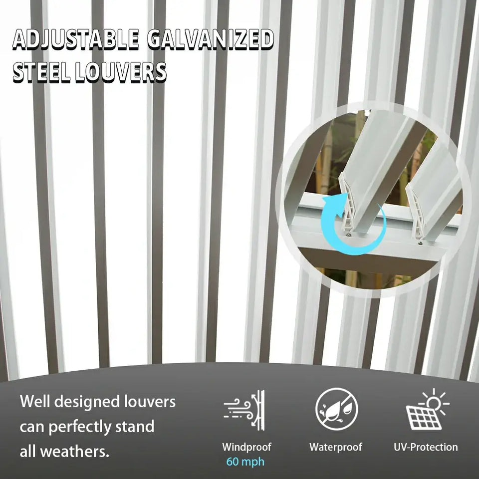 Metal Louvered Pergola