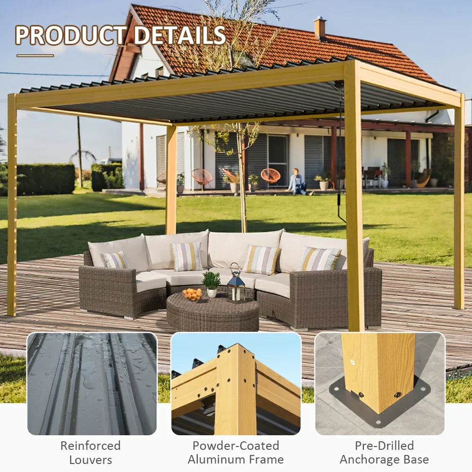Metal Louvered Pergola