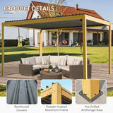 Metal Louvered Pergola