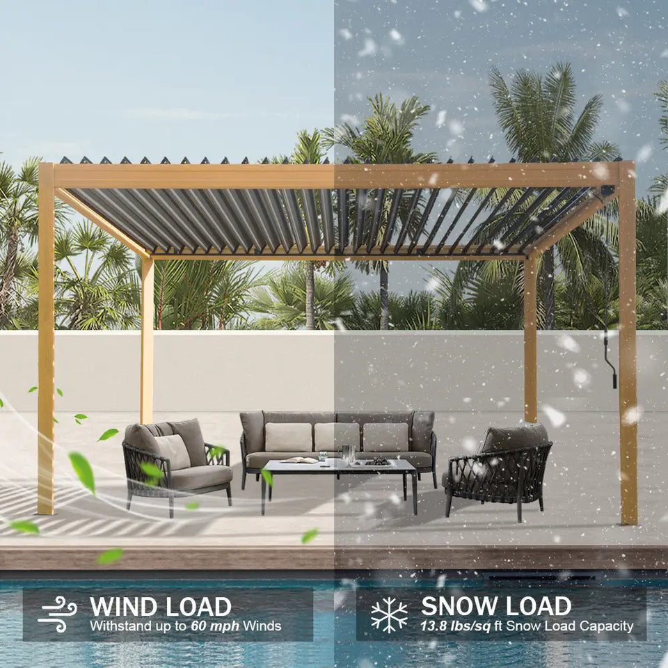 Metal Louvered Pergola