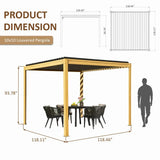 Metal Louvered Pergola