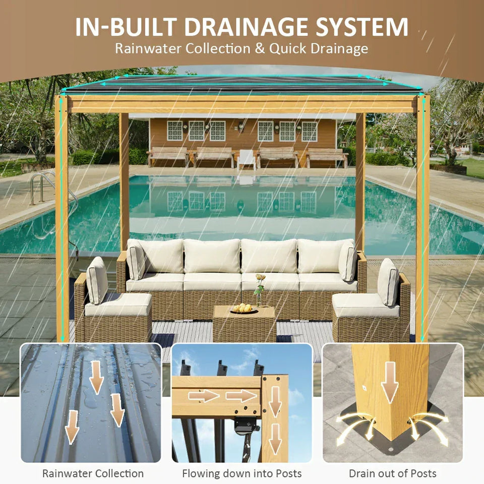Metal Louvered Pergola