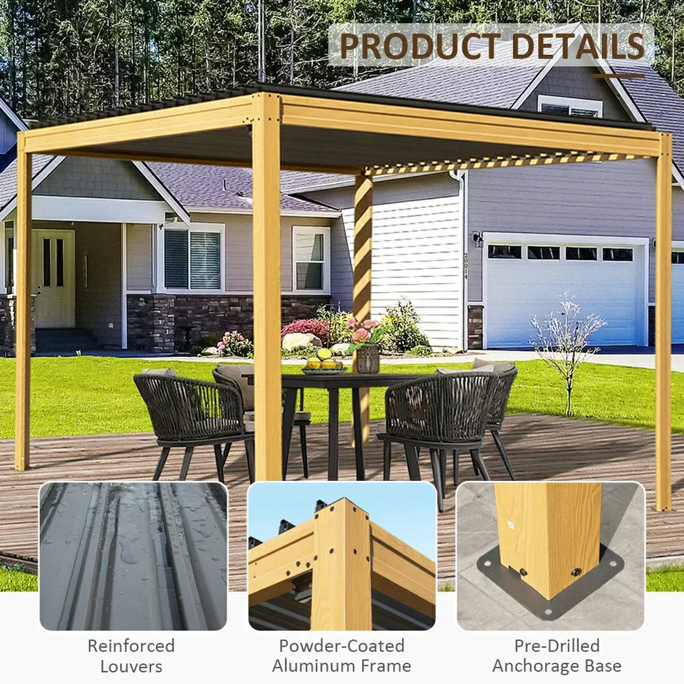 Metal Louvered Pergola