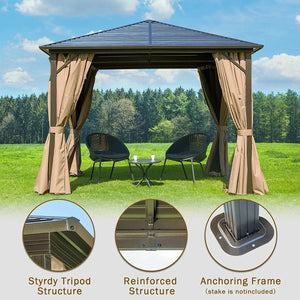 10’ X 10’ Hardtop Gazebo