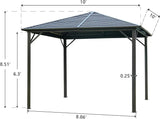 10’ X 10’ Hardtop Gazebo