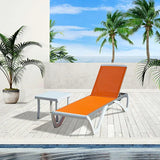 Armless Outdoor Chaise Lounge