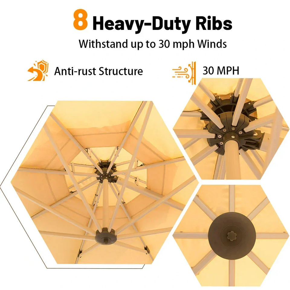 Cantilever Patio Umbrella - Round