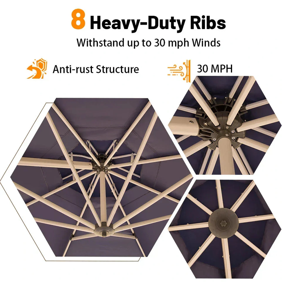 Cantilever Patio Umbrella - Round