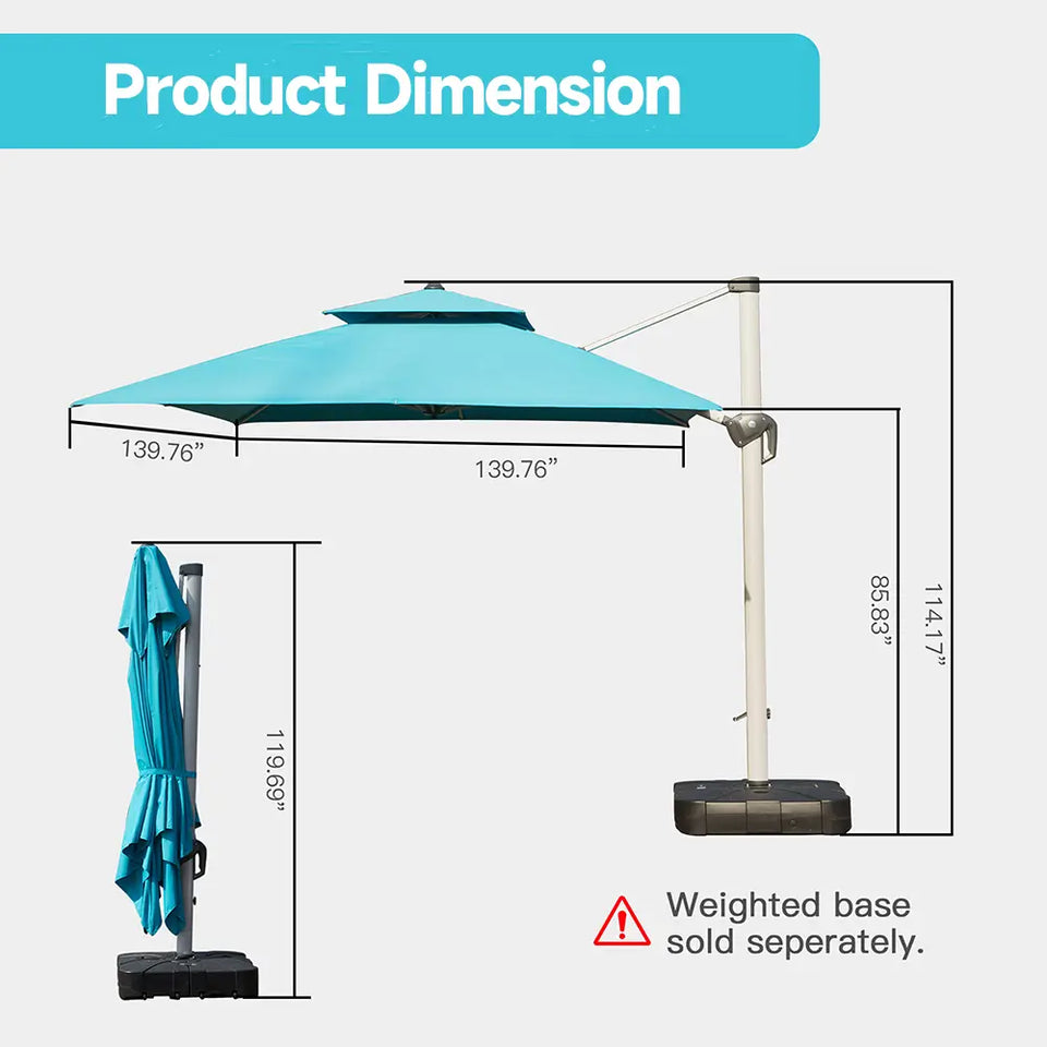 Cantilever Patio Umbrella - Square
