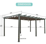 Aluminum Outdoor Retractable Pergola