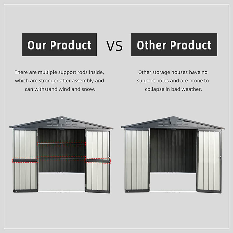 Outdoor Storage Shed Gable Roof