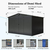 Outdoor Storage Shed Gable Roof