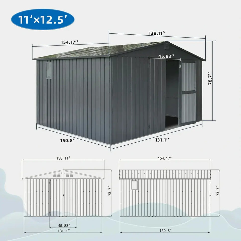 Outdoor Storage Shed Gable Roof