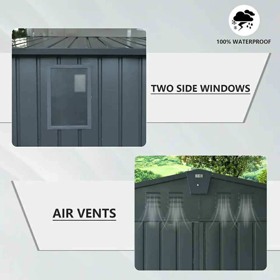 Outdoor Storage Shed Gable Roof