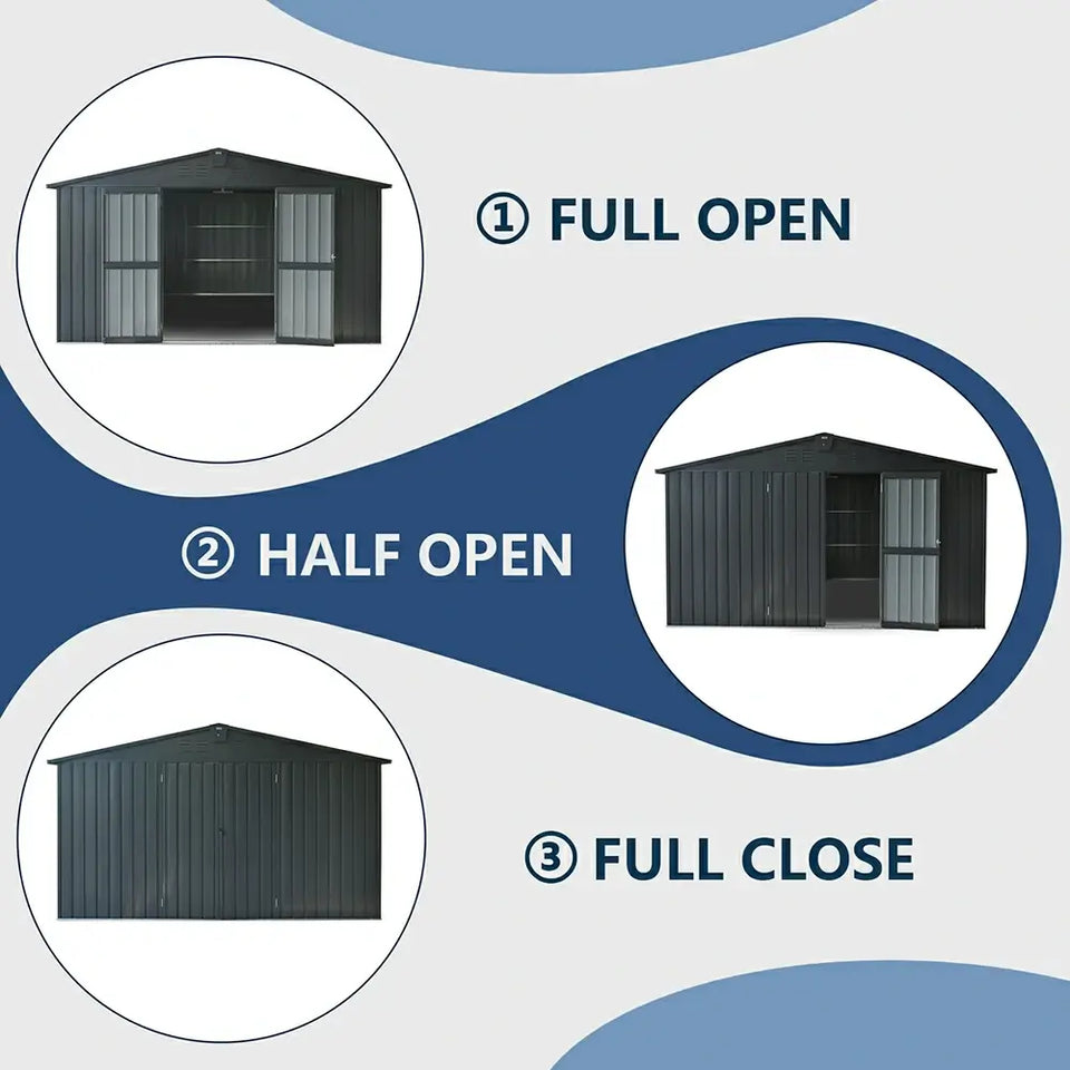 Outdoor Storage Shed Gable Roof
