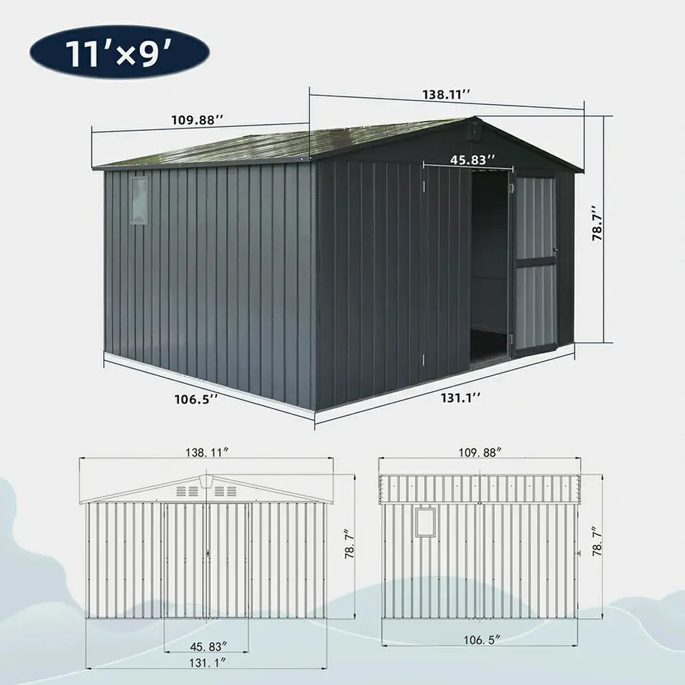 Outdoor Storage Shed Gable Roof