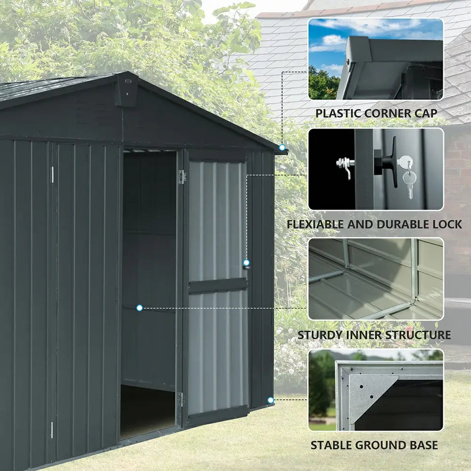 Outdoor Storage Shed Gable Roof