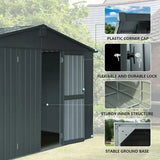 Outdoor Storage Shed Gable Roof