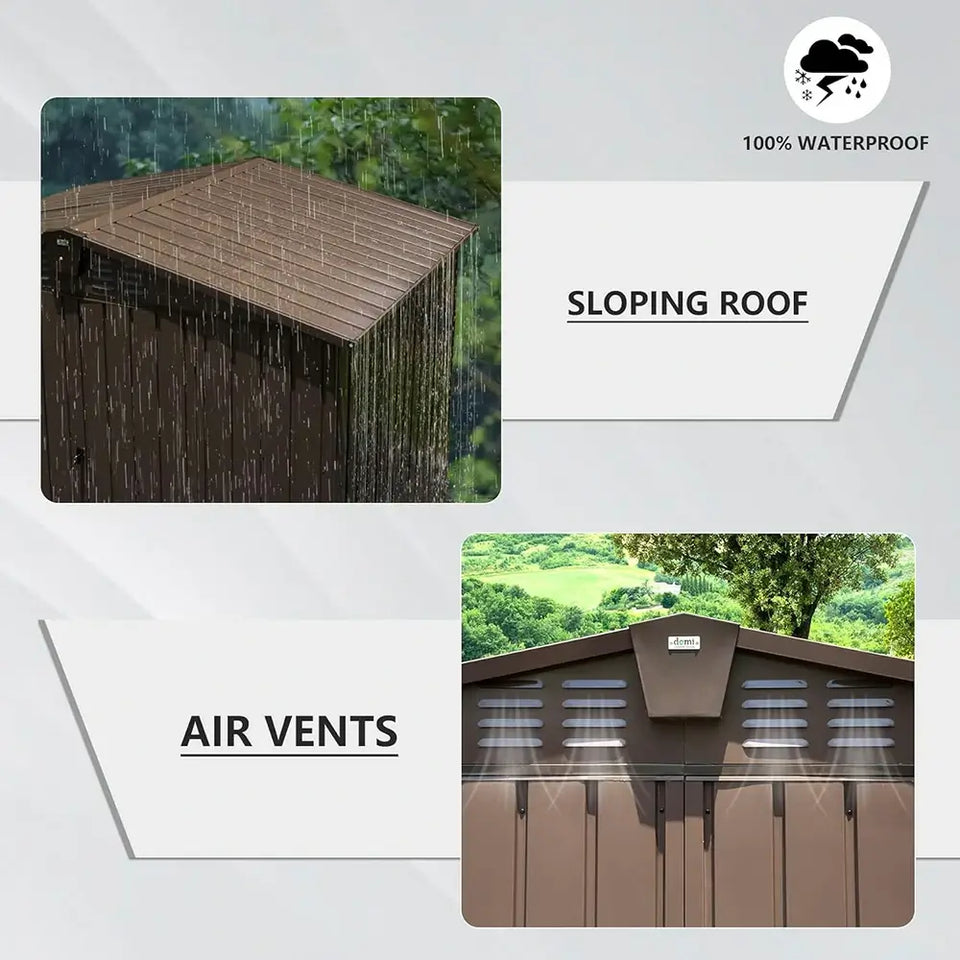 Outdoor Storage Shed Gable Roof
