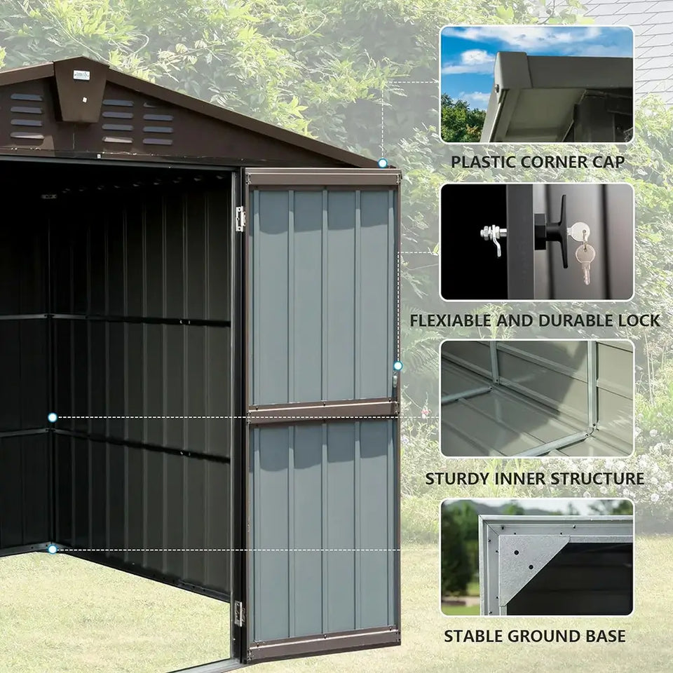 Outdoor Storage Shed Gable Roof