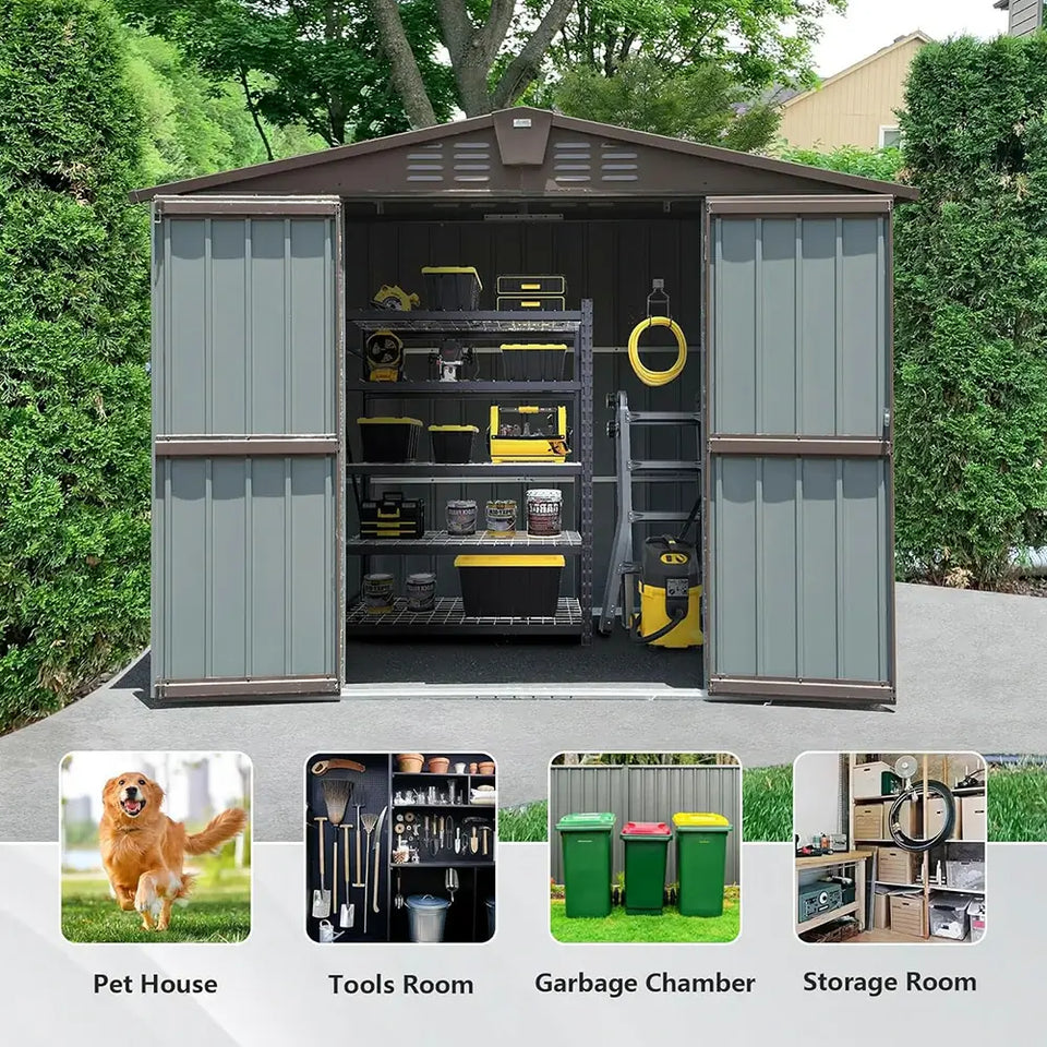 Outdoor Storage Shed Gable Roof