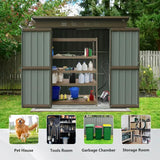 Outdoor Storage Shed Sloping Roof
