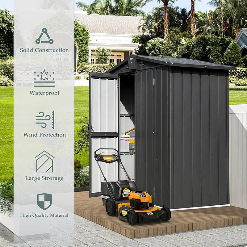 Outdoor Storage Shed Gable Roof