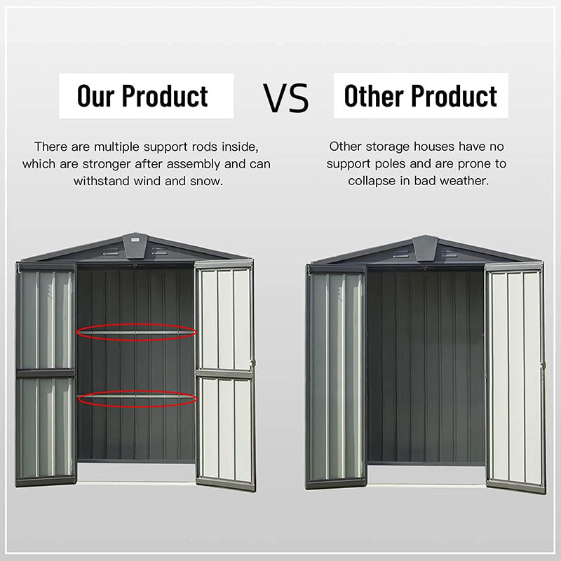 Outdoor Storage Shed Gable Roof