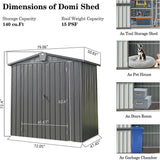 Outdoor Storage Shed Gable Roof