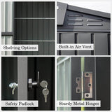 Outdoor Storage Shed Gable Roof