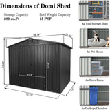 Outdoor Storage Shed Gable Roof