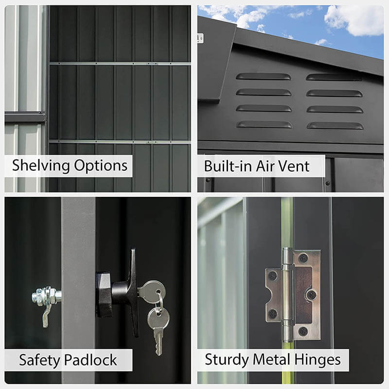 Outdoor Storage Shed Gable Roof