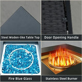Propane Fire Pit Square Table