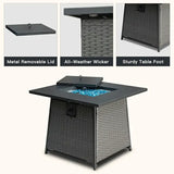Propane Fire Pit Square Table