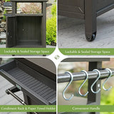 Grill Cart Brown