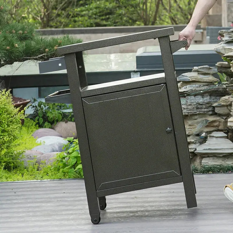 Grill Cart Brown