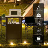 Grill Cart Brown