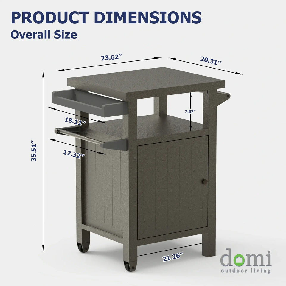Grill Cart Brown