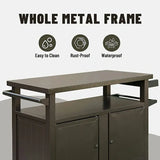 Grill Cart Brown