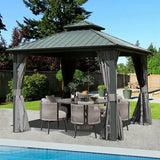 Hardtop Gazebo Classic W/ Netting & Curtain