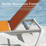 Armless Outdoor Chaise Lounge