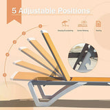 Armless Outdoor Chaise Lounge