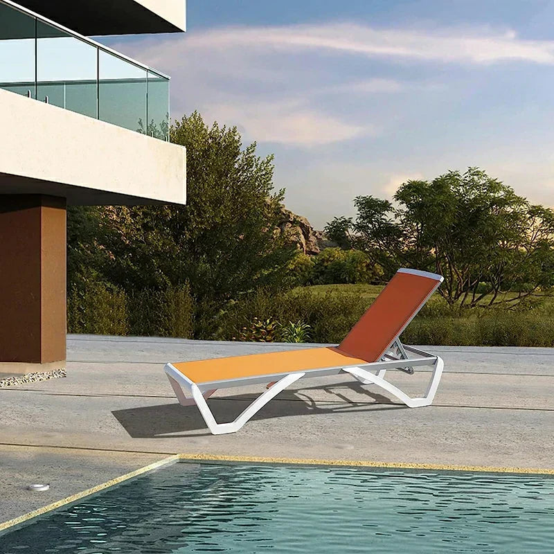 Armless Outdoor Chaise Lounge